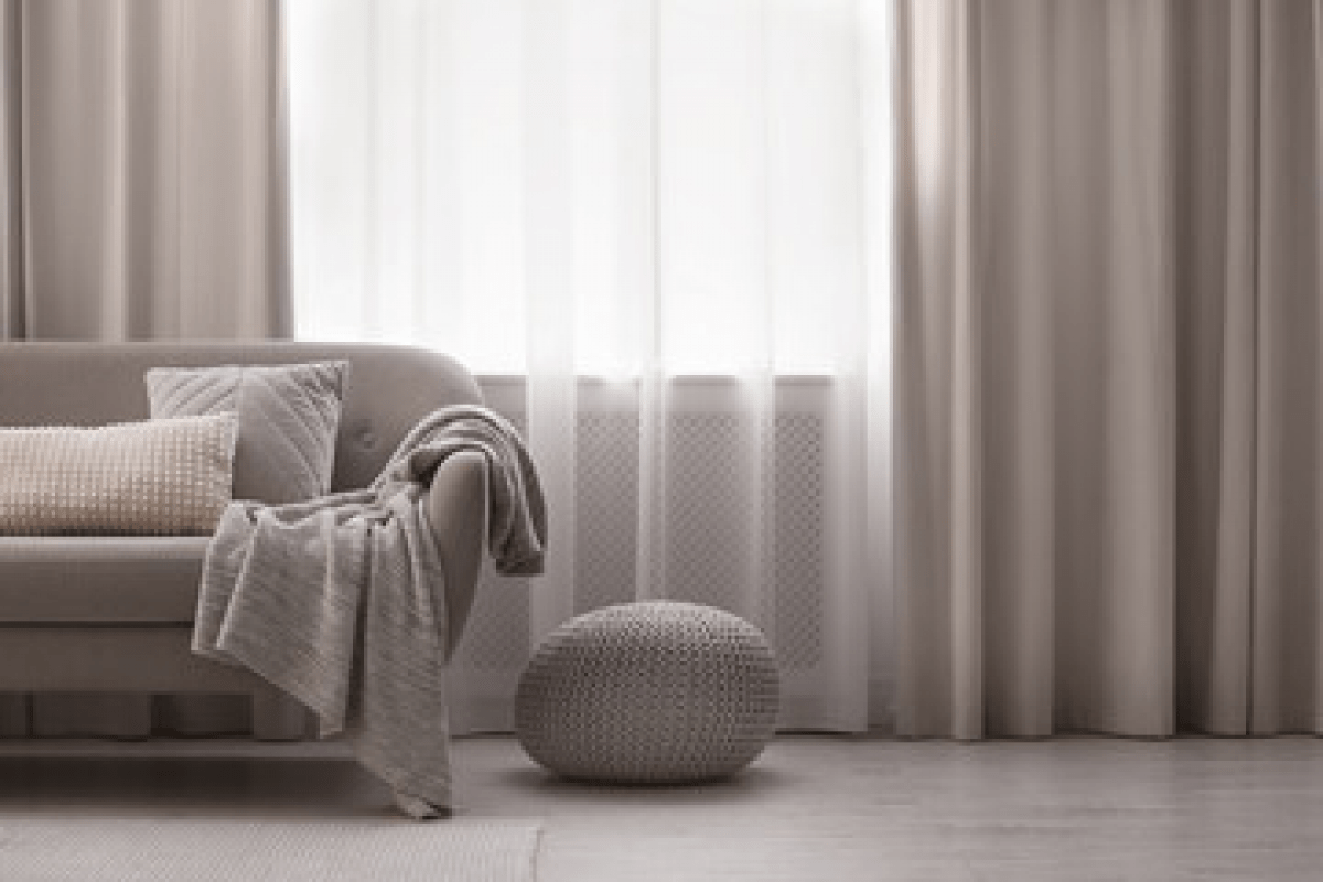 Serene home White curtains